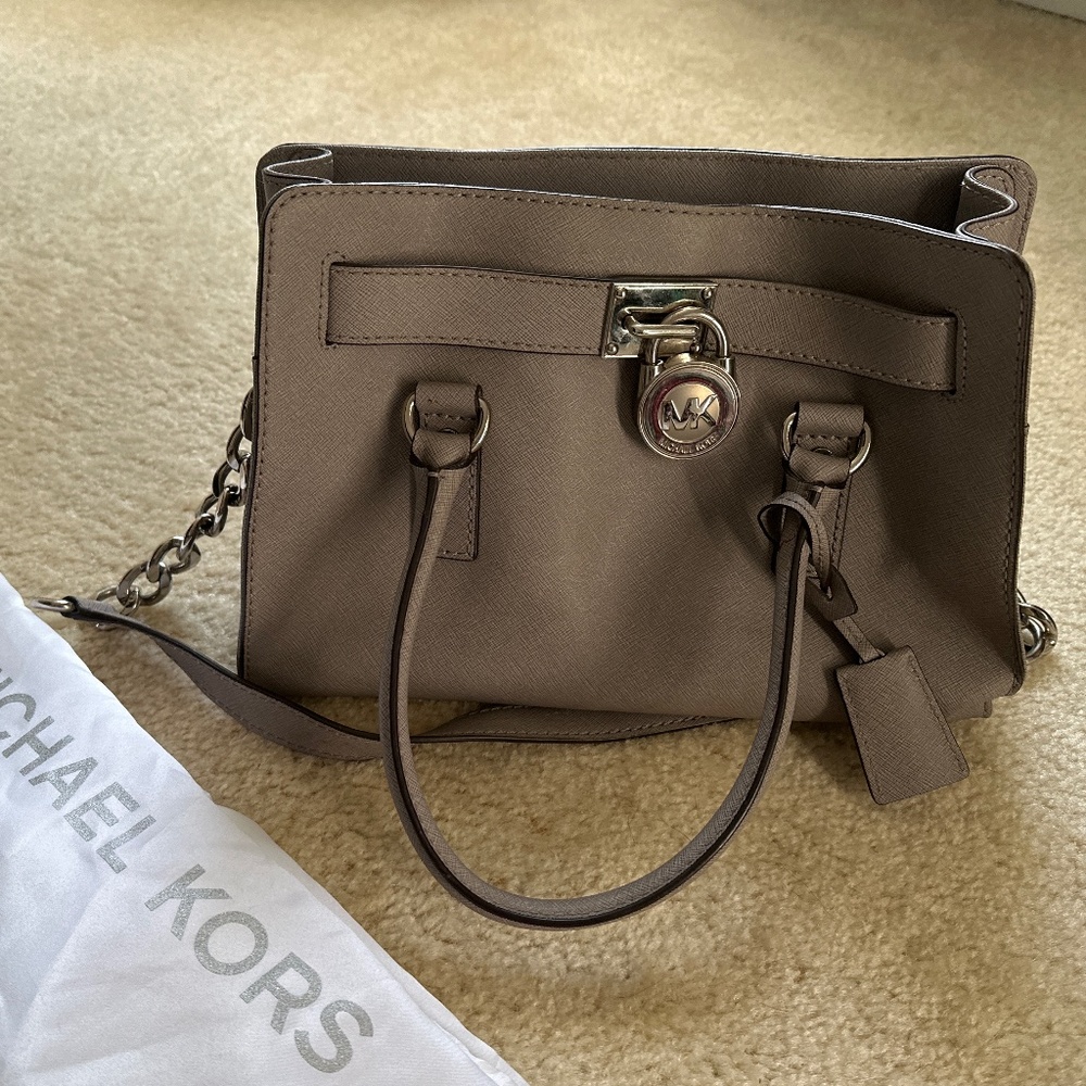 Michael Kors Hamilton satchel in grey